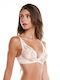Triangle Triangle Bra without Padding Underwire Pink
