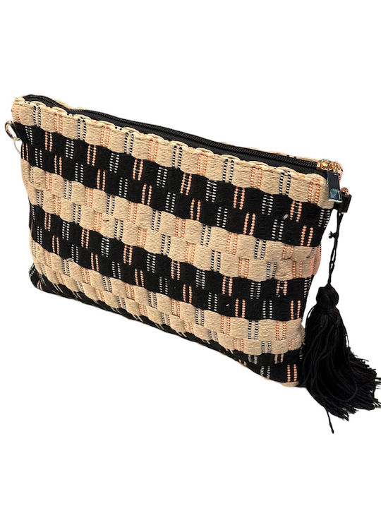 Mohicans Black Line Toiletry Bag in Beige color 30cm