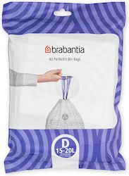 Brabantia Trash Bags 40pcs White