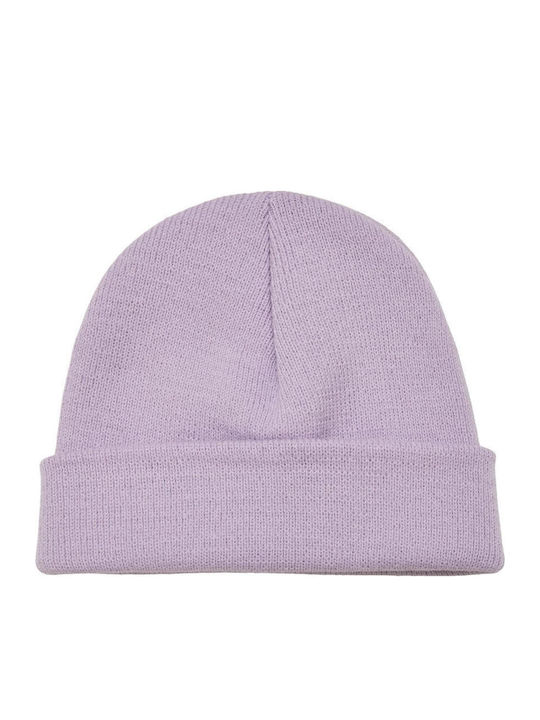 Beanie Unisex Beanie Gestrickt in Flieder Farbe