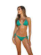 Etna Swimwear Set Bikini Τριγωνάκι Πράσινο