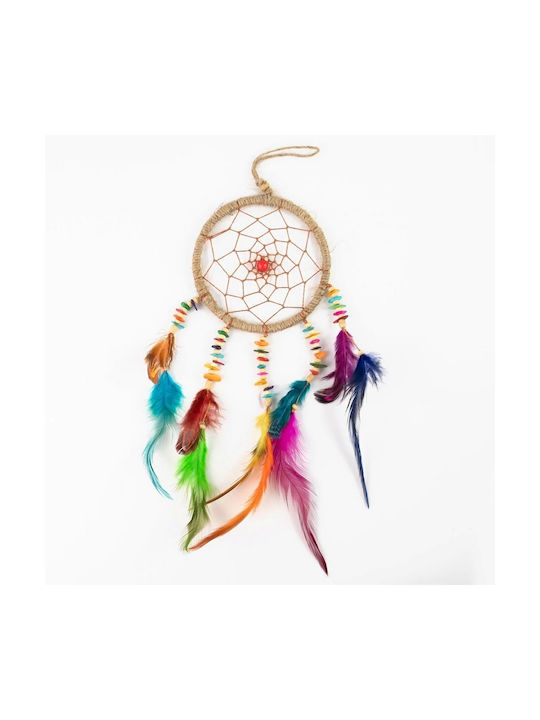 Synchronia Decorative Dreamcatcher Handmade Multicolour Fabric 25cm