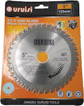 4956 Cutting Disc Wood 125mm with 40 Teeth 1pcs