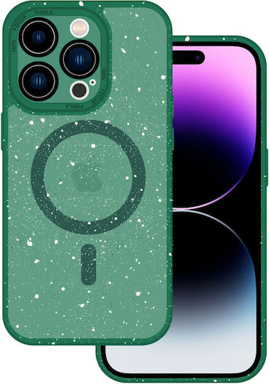 Tel Protect Magnetic Splash Frosted Back Cover Silicon / Plastic / Tempered Glass Magnetic Verde (iPhone 12 Pro Max)