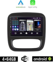 Kirosiwa Ηχοσύστημα Αυτοκινήτου για Renault Trafic (Bluetooth/USB/WiFi/GPS/Apple-Carplay/Android-Auto) με Οθόνη Αφής 9"