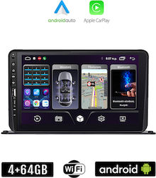 Kirosiwa Ηχοσύστημα Αυτοκινήτου (Bluetooth/USB/WiFi/GPS/Apple-Carplay/Android-Auto) με Οθόνη Αφής 9"