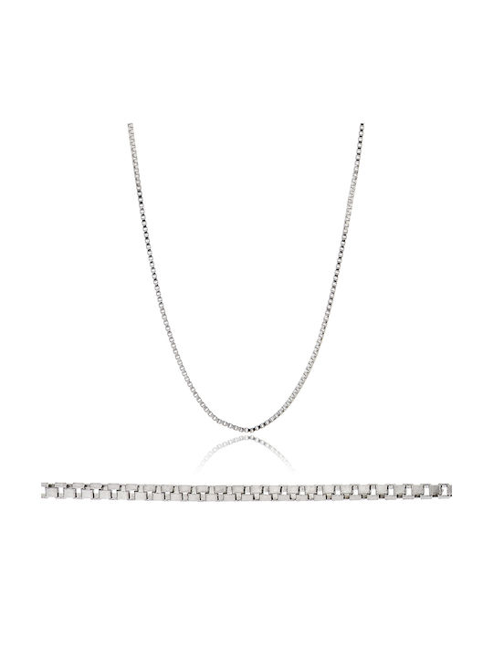 Skaras Jewels White Gold Chain Neck 14K