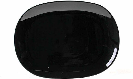 Homestyle Platou de Servire Oval din Porțelan Neagră 30x22buc 1buc