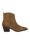 Leder Stiefeletten Damen Braun