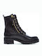 Ghete dama de piele Negru