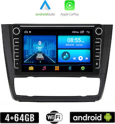 Kirosiwa Car-Audiosystem für BMW E81 / E82 / E87 / Serie 1,S.1 2004-2013 (Bluetooth/USB/WiFi/GPS/Apple-Carplay/Android-Auto) mit Touchscreen 8"