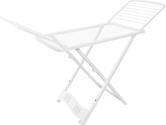 Folding Floor Plastic Clothes Drying Rack with 20m Hanging Length