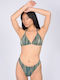 Set Bikini Triunghi Albastru