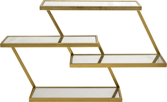 Wandregal Gold 80x15x60cm