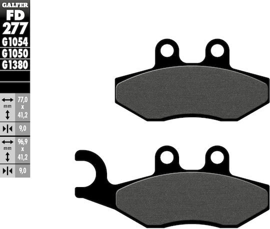 Galfer Motorcycle Brake Pads for Piaggio Liberty
