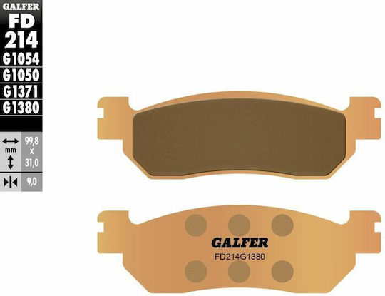 Galfer Motorradbremsbeläge Vorderseite für Kymco People