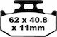 EBC Motorcycle Brake Pads Rear for Yamaha YZ 125 / YZ 250