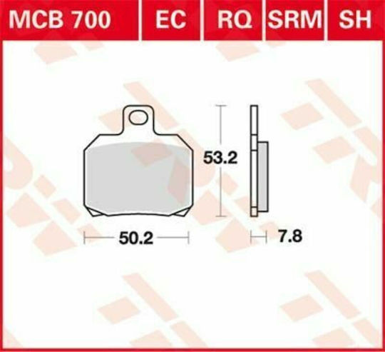 TRW Мотоциклетни Накладки Отзад За Aprilia Tuono Ducati Чудовище