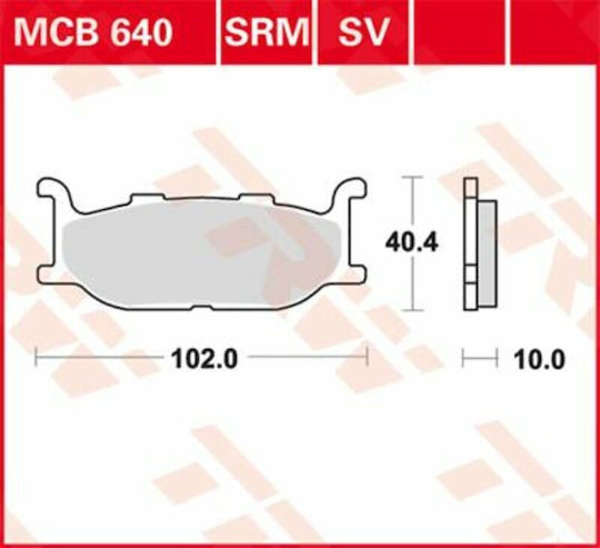 TRW Motorcycle Brake Pads for Yamaha T-MAX 500 / YP 400