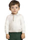 Kids' Polo Long Sleeve Beige