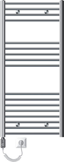 ECD Germany Sahara Elektrische Handtuchheizkörper 900W 120x60cm Silber