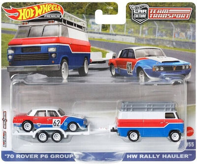 Hot Wheels '70 Rover P6 Group Set with Truck for 3++ Years