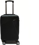 Ormi Cabin Travel Suitcase Hard Black with 4 Wheels Height 52cm.