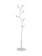 Pakketo Metallic Coat Rack White Sergio 37x37x171cm