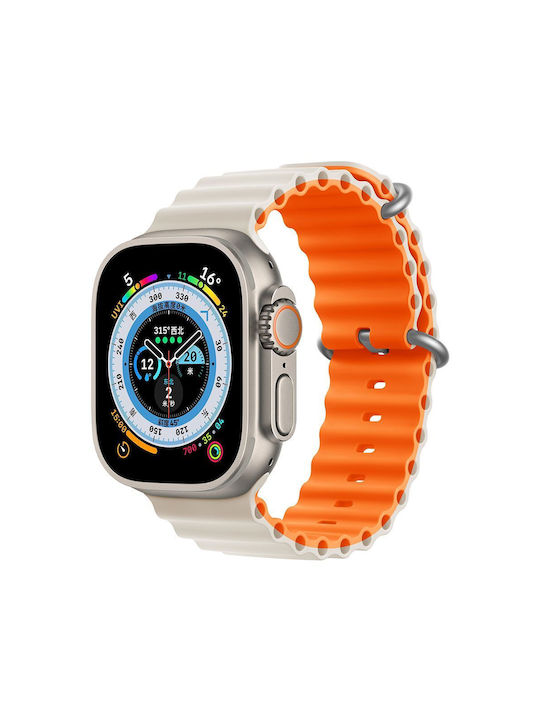 Orso Deluxe Sport Каишка Силикон Бежов (Apple W...