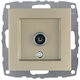 Mono Electric TV Antenna Socket Aerial in Gold color 500-002205137