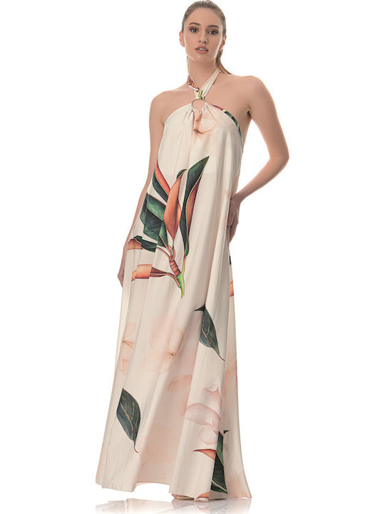 Summer Maxi Dress for Wedding / Christening Open Back
