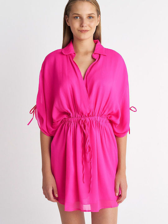 SugarFree Καλοκαιρινό Mini Φόρεμα Ροζ