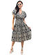 Summer Midi Dress Black