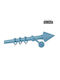 Zogometal Metallic Curtain Pole CP4146 Single Φ25mm 200cm Light Blue