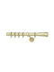 Import Hellas Metallisch Vorhangstange Νo1 Einfach Φ25mm 160cm Gold