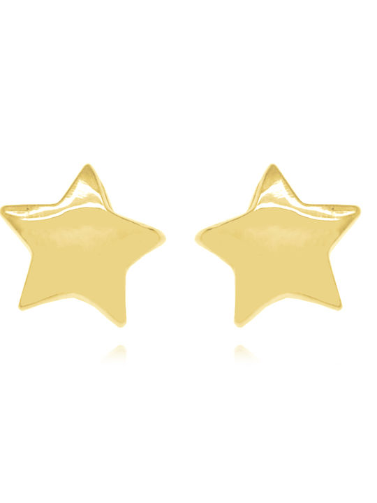 Arapinis Gold Studs Kids Earrings Stars 14K