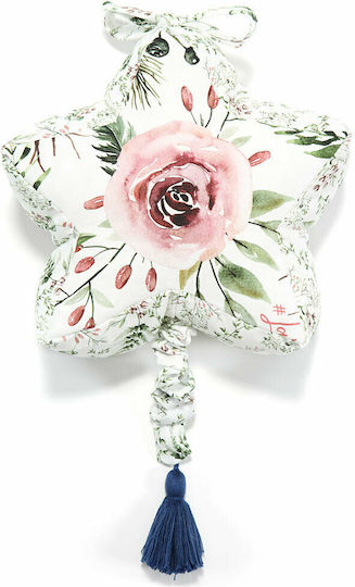 La Millou Crib Decorative Pillow with Music Ecru Wild Blossom