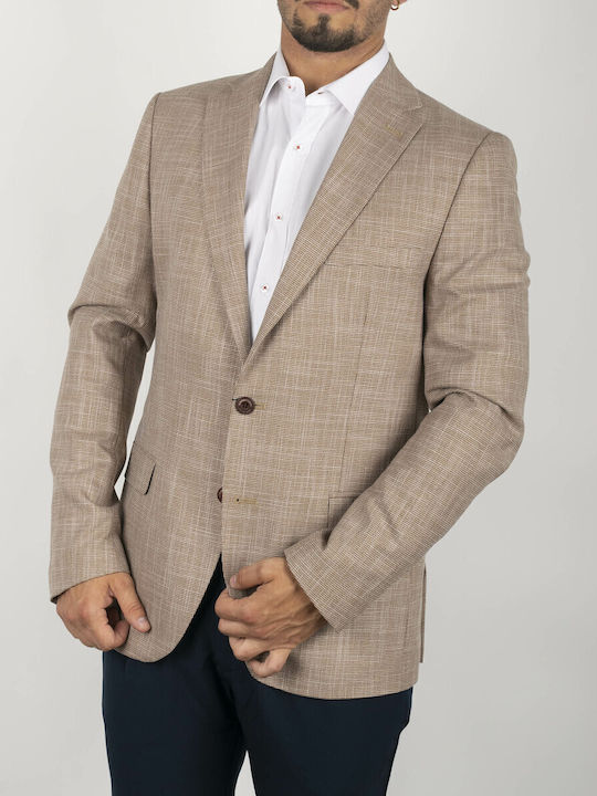 Monte Napoleone Men's Suit Jacket Beige