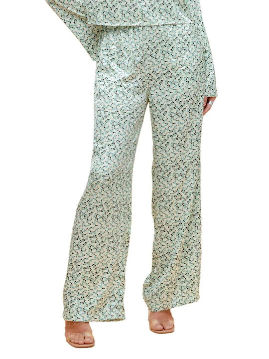 Rut & Circle Γυναικείο Υφασμάτινο Παντελόνι Πράσινο