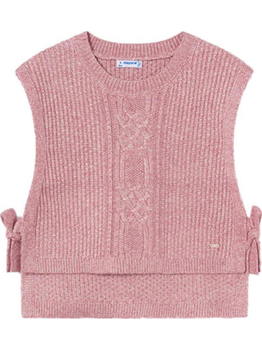 Kids Vest Knitted Purple