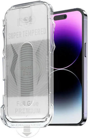 Box Full Glue Full Face Tempered Glass Black Compatible with Xiaomi Xiaomi 13 Pro