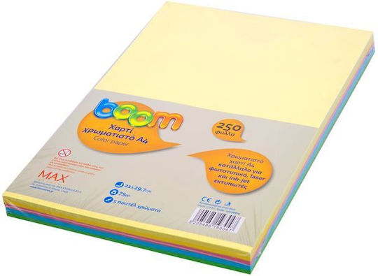 Boom Druckpapier A4 75gr/m² 1x250 Blätter Mehrfarbig PASTEL-2