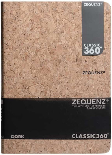 Zequenz Σημειωματάριο A5 90 Φύλλων Ριγέ Καφέ