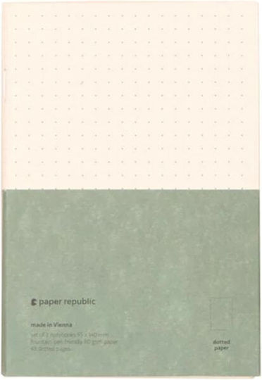 Paper Republic Pocket Σετ 2 Ανταλλακτικές Κόλλες A5 24 Φύλλων με Λευκές Σελίδες Πολύχρωμες 95 x 140 mm