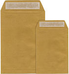 A&G Paper Φάκελος Τύπου Σακούλα A4 με Αυτοκόλλητο 1τμχ 25x35εκ. σε Καφέ Χρώμα 90009