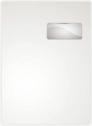Typotrust Φάκελος Τύπου Σακούλα με Παράθυρο 1τμχ 23x32.5εκ. σε Λευκό Χρώμα 3031LC
