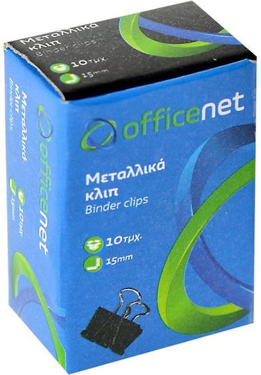 Officenet Klammern 15mm Schwarz 10Stück