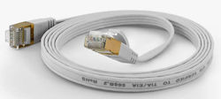 Wantec 7012 F/FTP Cat.6 Καλώδιο Ethernet 15m Λευκό