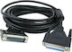 Plugger Καλώδιο RS232 25-pin male σε RS232 25-pin female 25m