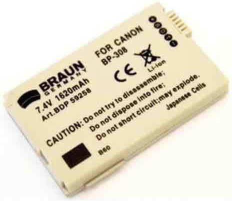 Braun Phototechnik Μπαταρία Βιντεοκάμερας 1620mAh Συμβατή με Canon